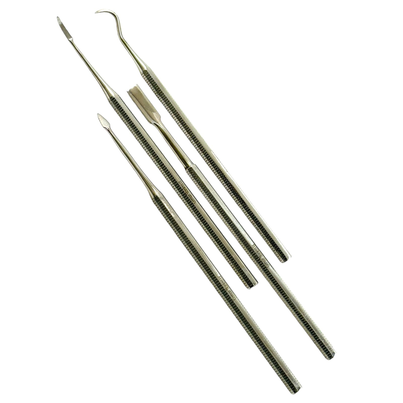 Wax and Clay Sculpting Tool Set of 4 Piece Spear Pick, Hook, Chisel - Stainless