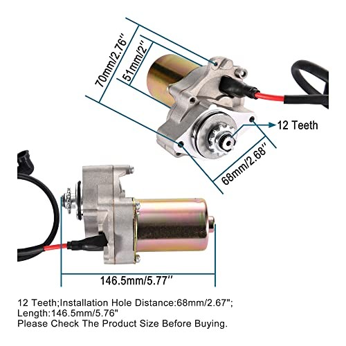 Electric Starter Motor Chinese Down-Mounted Engine Motor Under-mounted