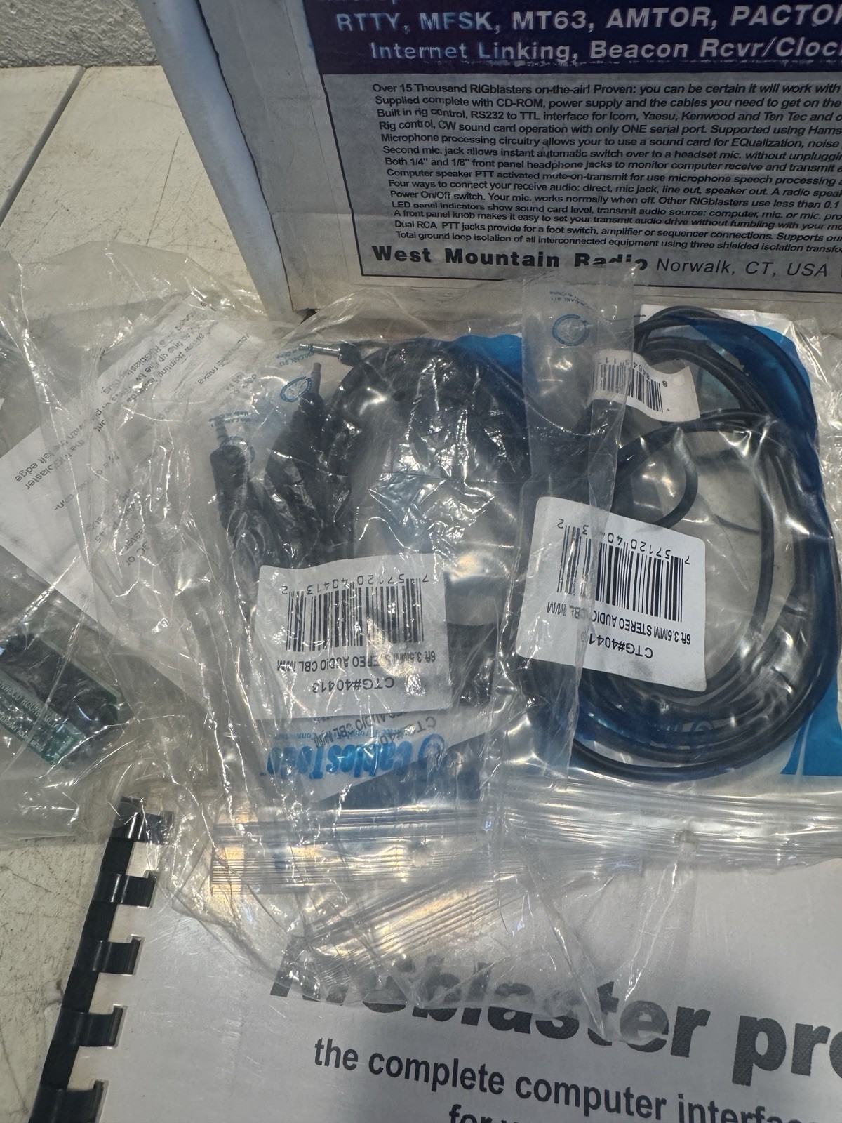 West Mountain Radio RIGblaster Pro Computer Ham Radio Interface with Accessories