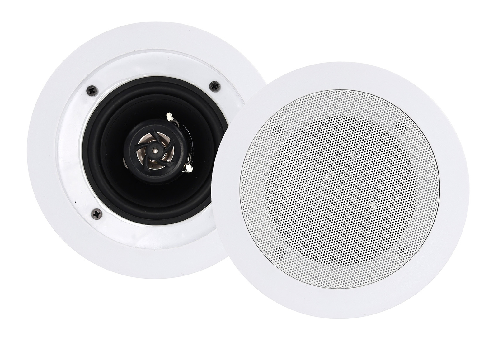 10) Rockville CC4T White 4" Commercial 70v Ceiling Speakers For Restaurant/Cafe