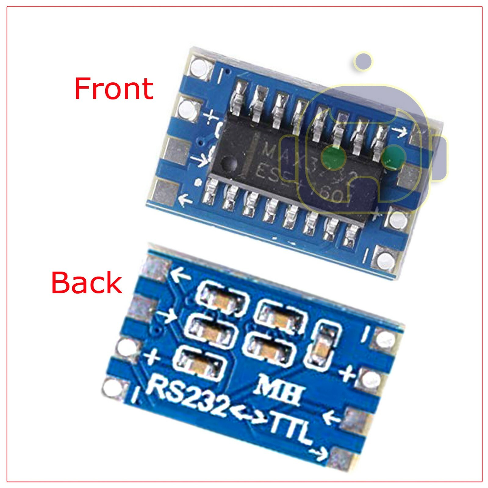 5Pcs Mini RS232 To TTL MAX3232 Converter Adaptor Module Serial Port Board