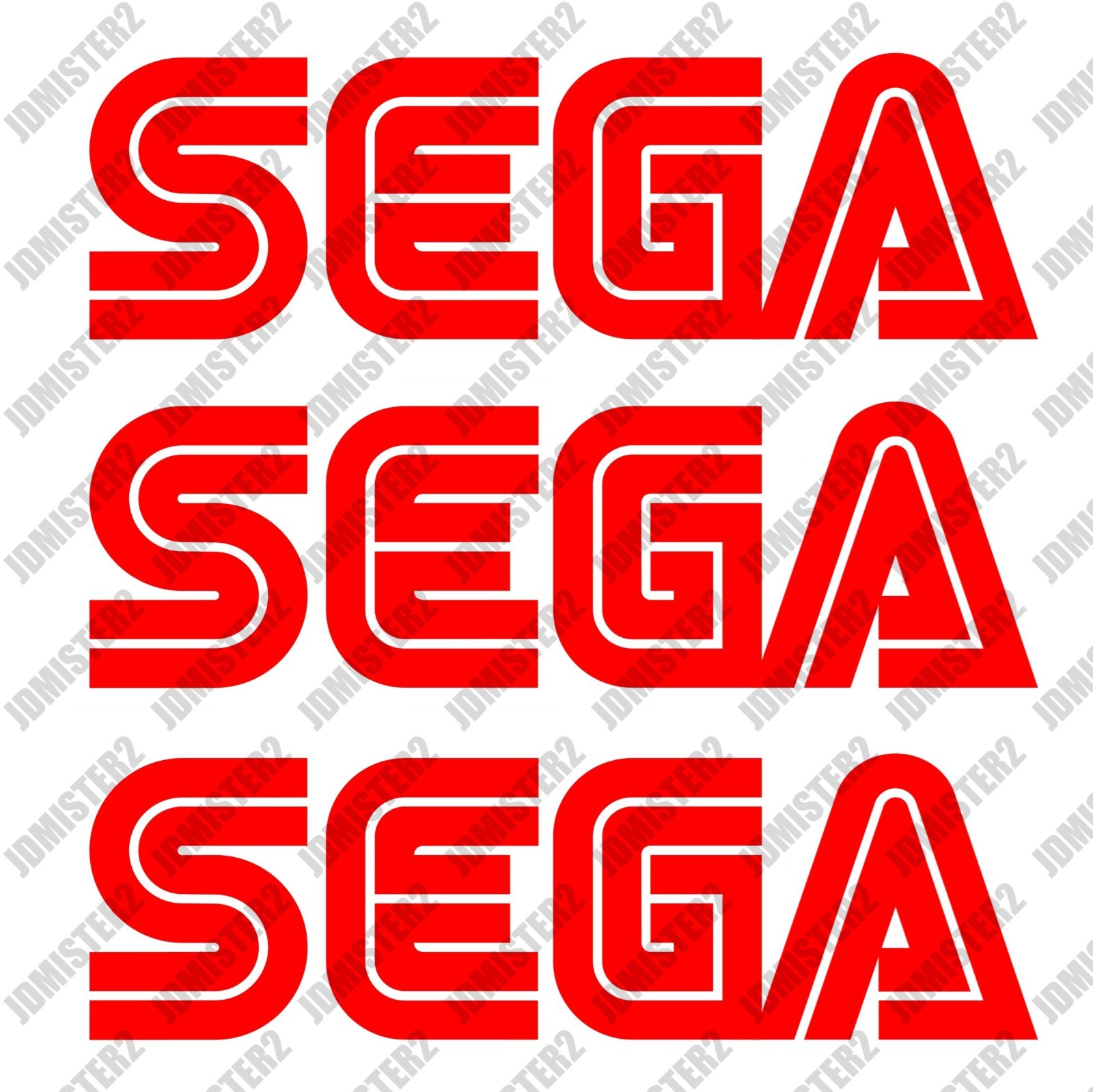 Sega genesis Decal Sega Game Logo Die Cut Vinyl Sticker - Any Size Any Color