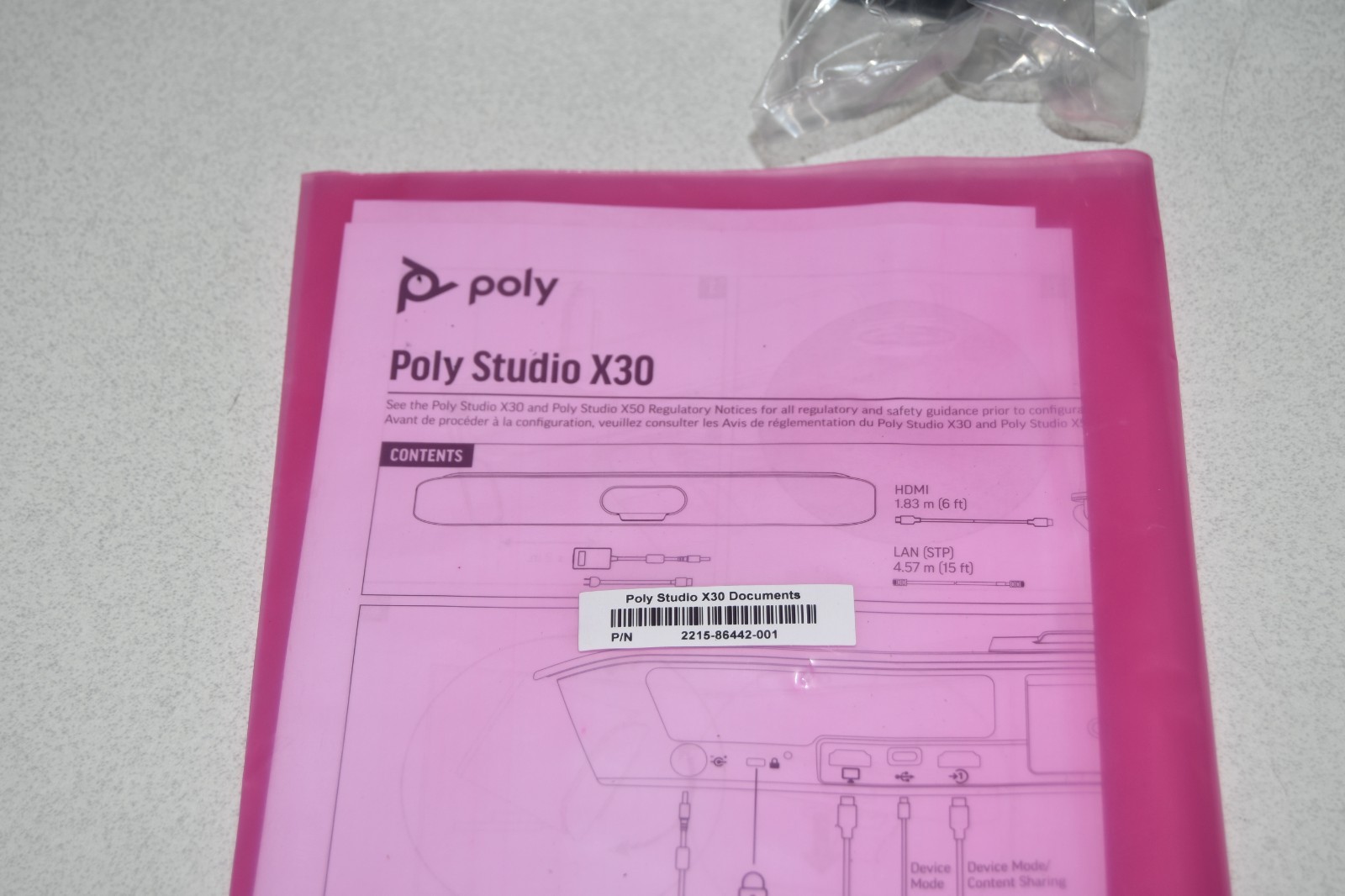 ^ Poly Studio X30 Video Conference Bar (No Controller) #X8413