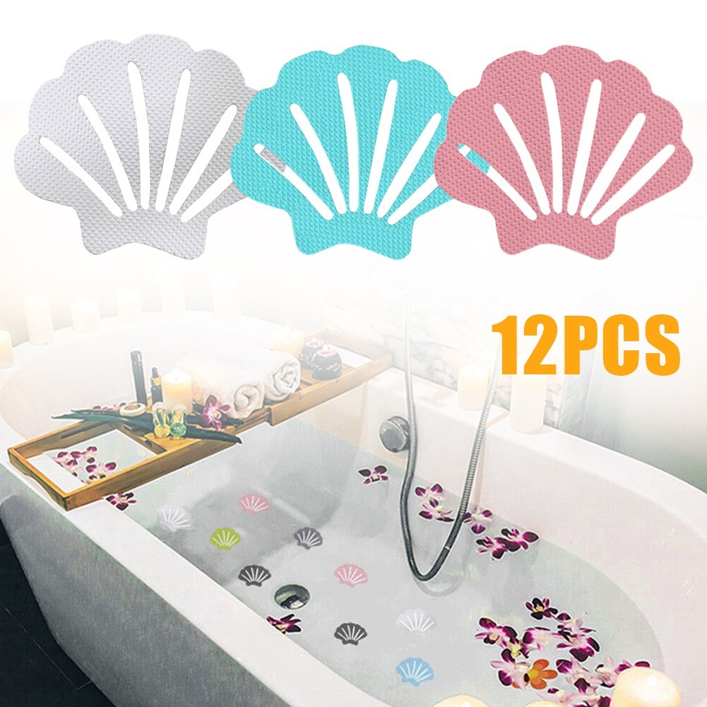 Modern Anti Slip Stickers Shell Shape Waterproof Backing 9 X 7cm
