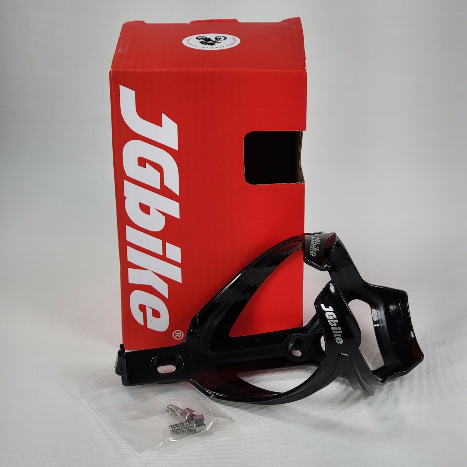 JGBike Bicycle Water Bottle Holder Cage Lightweight Black Mtn Bike Plastic
