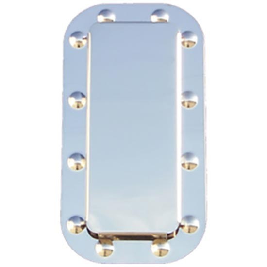 Stainless Steel Dimpled Sleeper Vent Trim Surround For Peterbilt