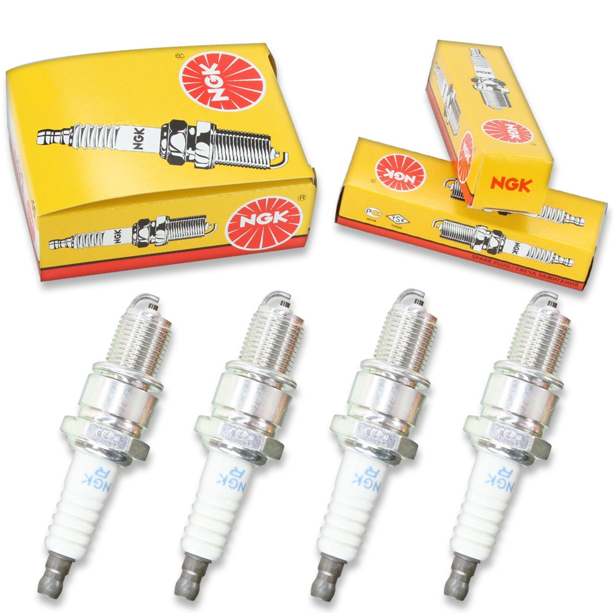 4pcs Cub Cadet 9.5 HP KAWASAKI 4X2 NGK Standard Spark Plugs 9.5 Kit Set mw