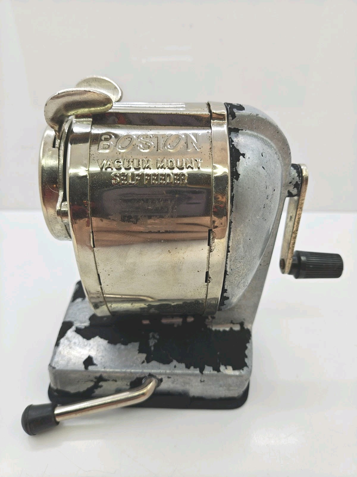 Vintage Boston 8 Hole Pencil Sharpener Vacuum Mount/Suction