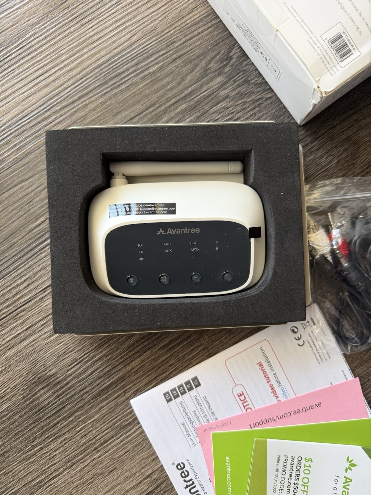 Avantree TC 500 Long-range Wireless Audio Transmitter And Receiver Open Box
