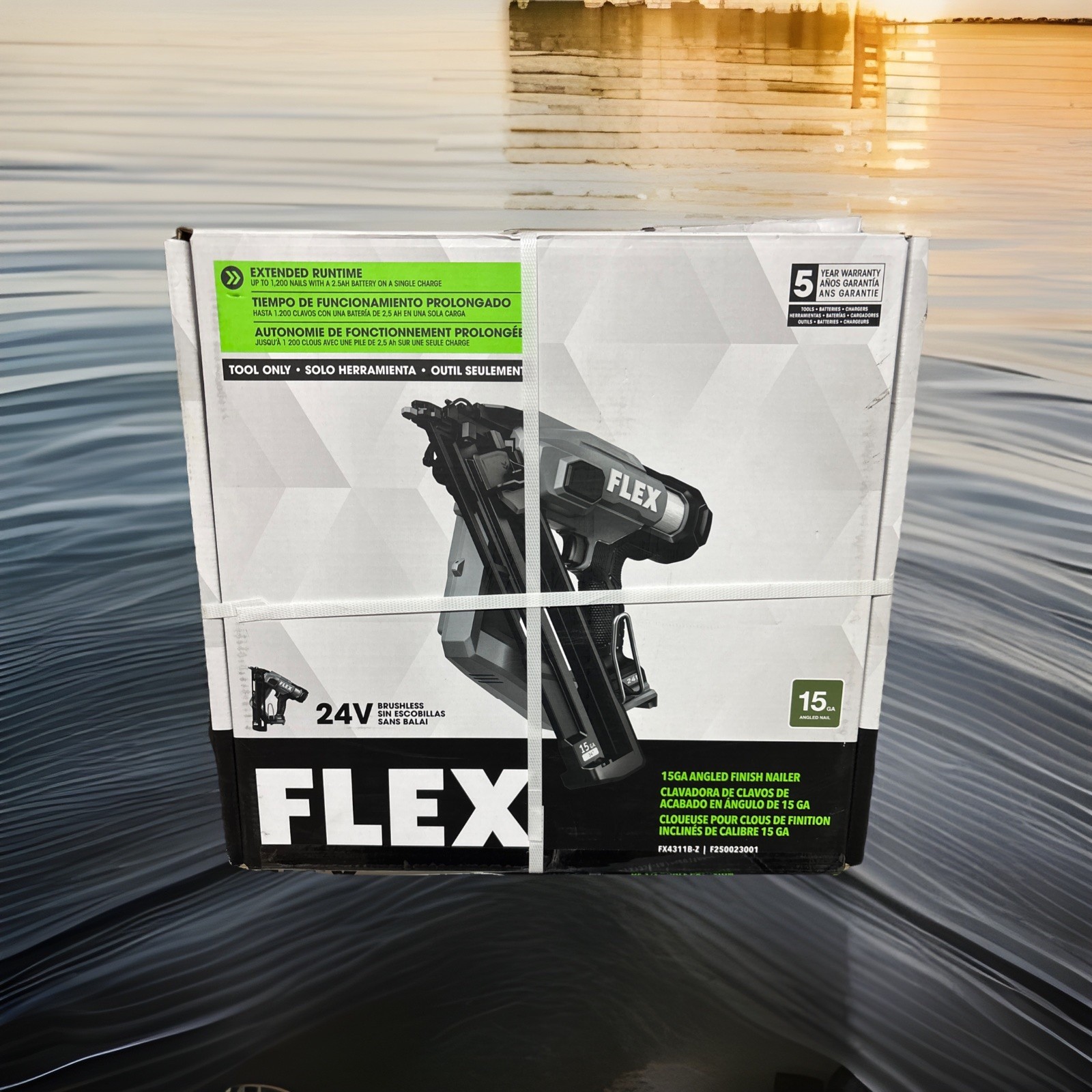 FLEX 2-1/2" 15-Gauge Cordless Angled Finish Nailer FX4311B-Z , Tool Only
