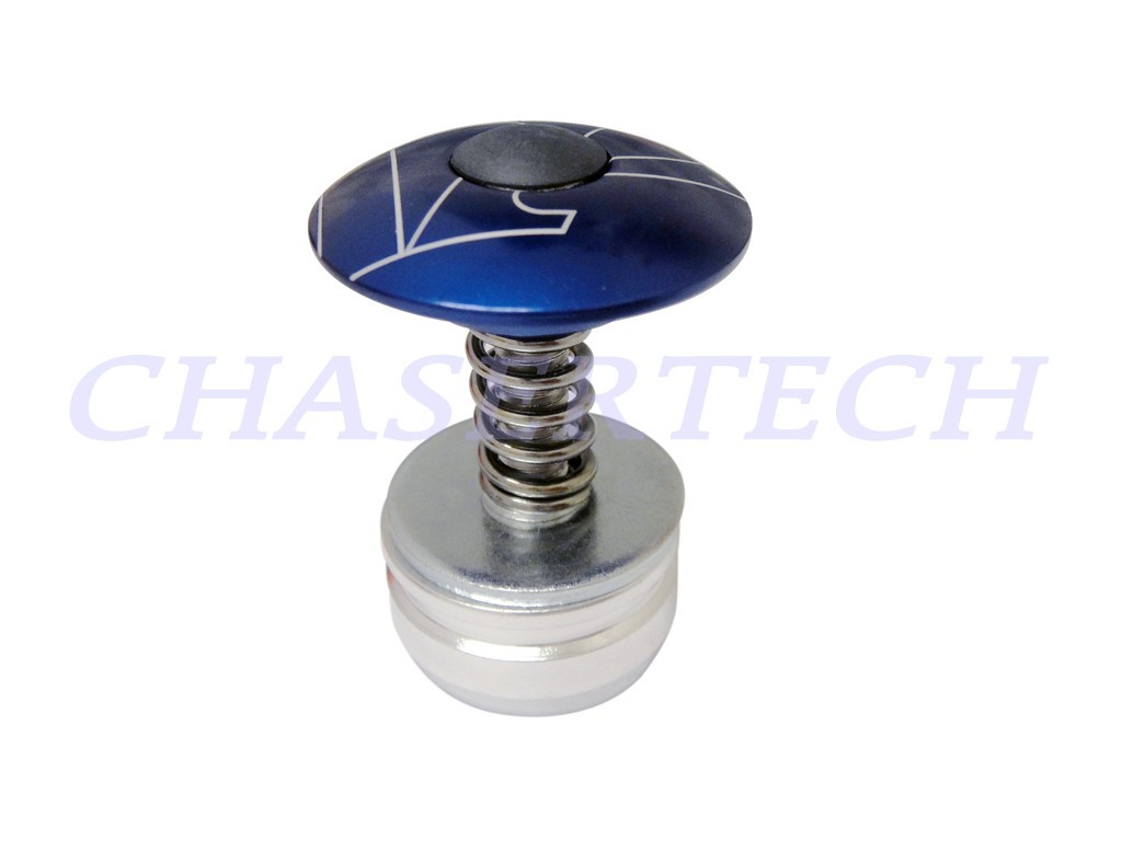 New VP Bicycle Bike Alloy Headset Stem Cap 1" w/ Expander Plug 22.2mm Blue