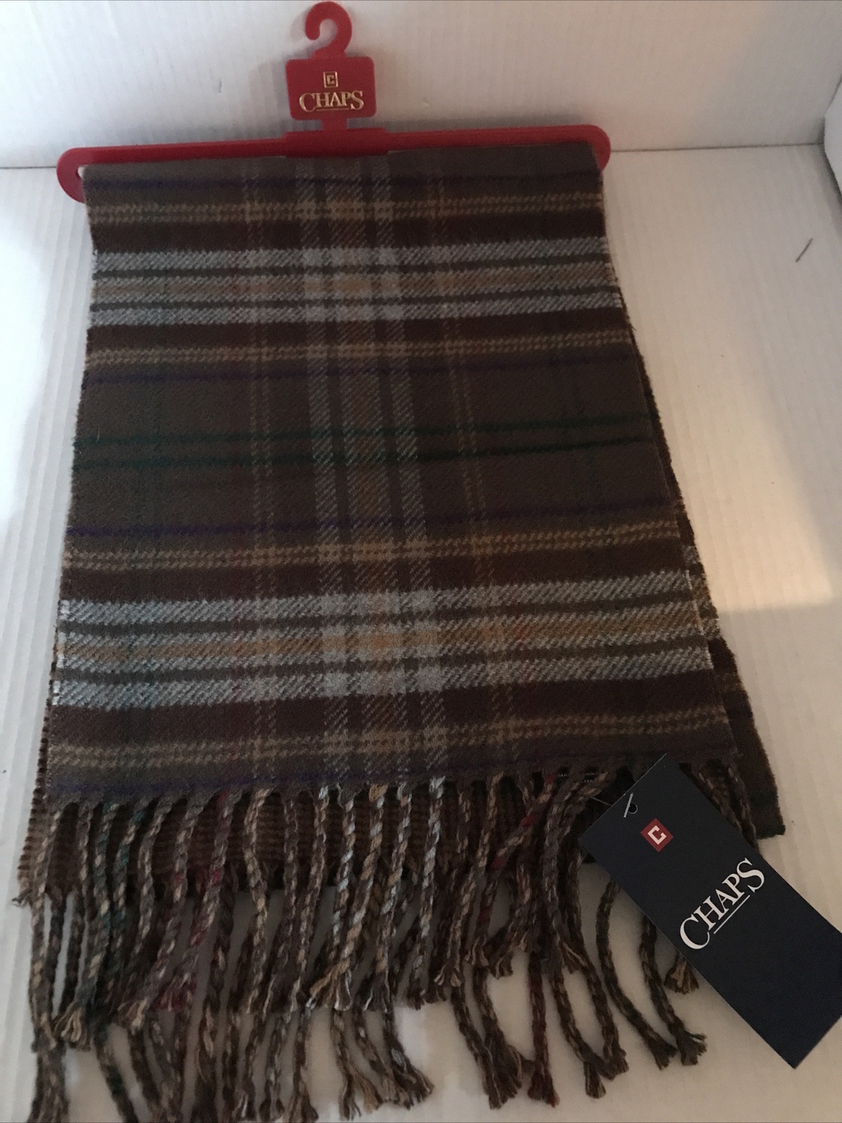 CHAPS - MENS - SCARF - OS - BROWN (TW-822)