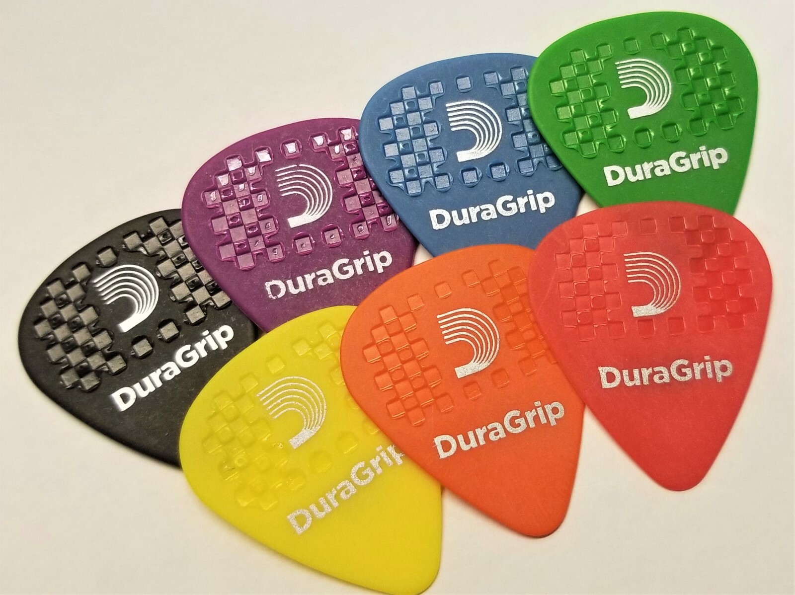 D'Addario Planet Waves DuraGrip, 1.5,1.2,1.0,.85,.70, .60,.50mm 7 Picks