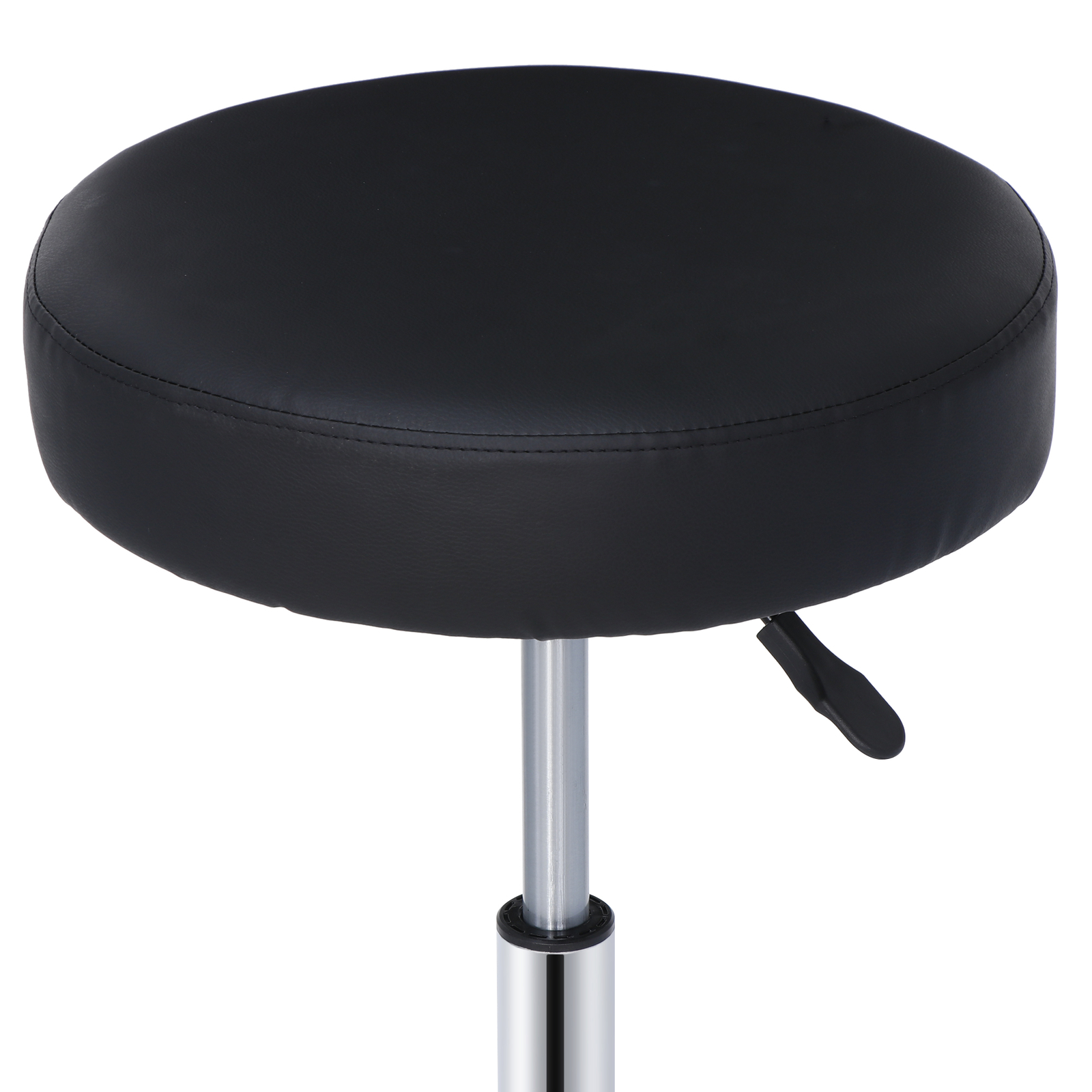 2PC Adjustable Hydraulic Stools Spa Salon Stools Swivel chairs Thick Pad Black