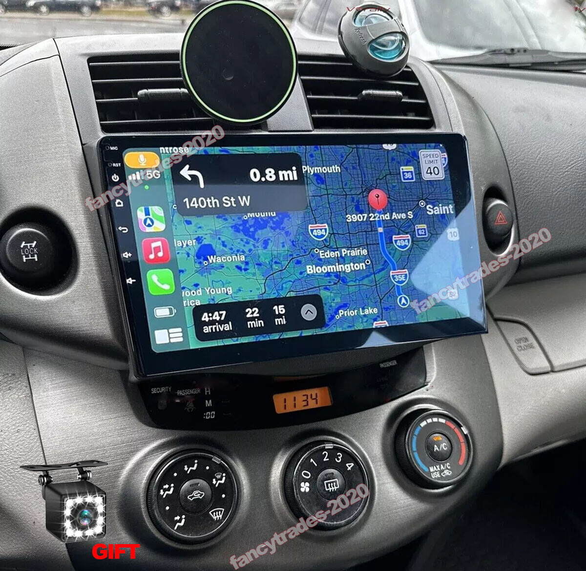 For 2007 2008 2009 2010-2012 Toyota RAV4 Android 15 CarPlay Car Stereo Radio GPS