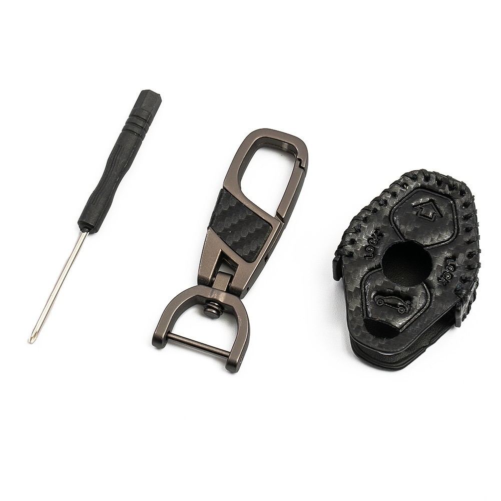 1pc Carbon Fiber Car Key Case For M3 E38 for e39 E46 E53 E60 E61 E83 E85 & E86