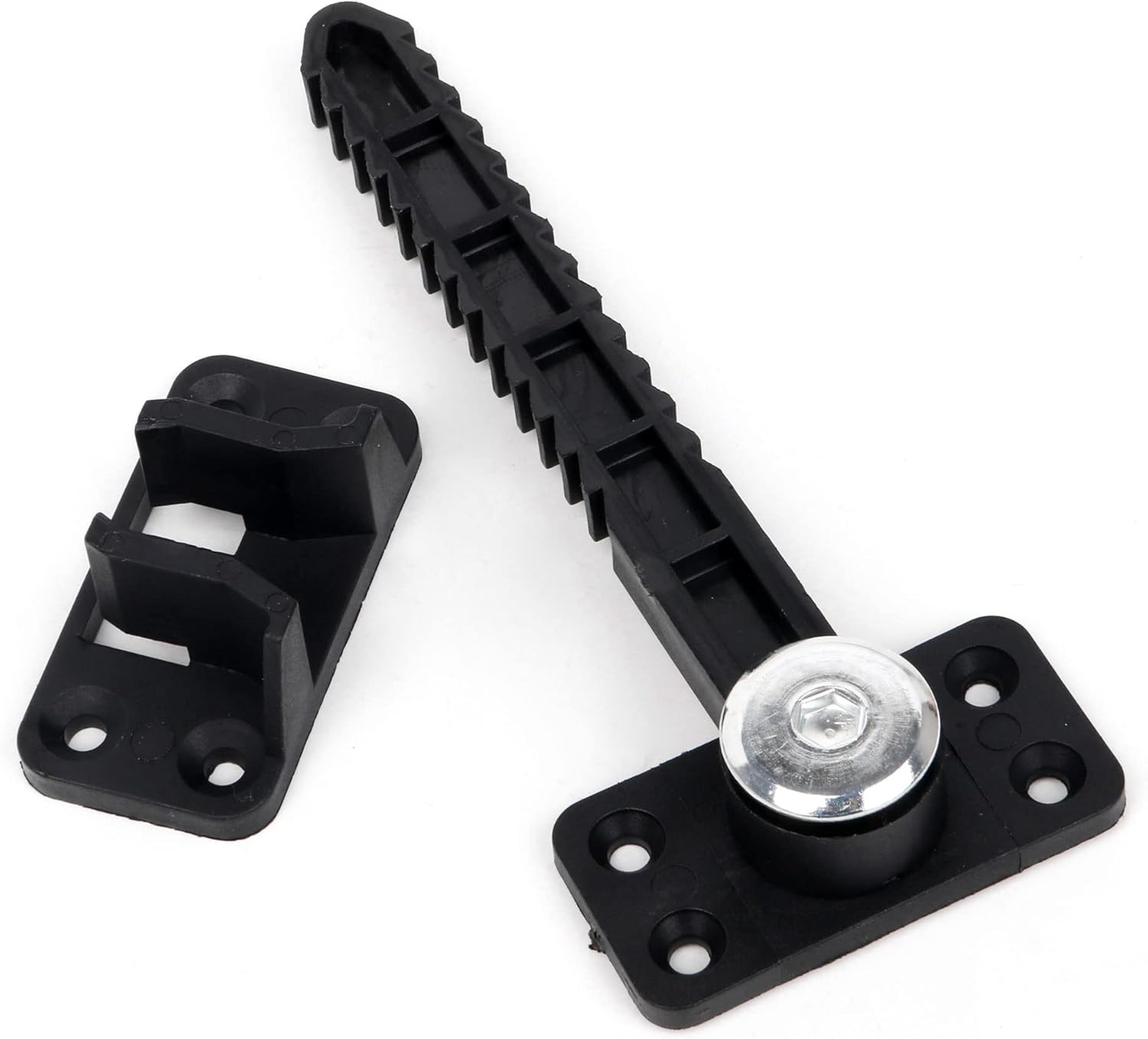 6Set Furniture Couch Sofa Coated Plastic Invisible Connector Brackets Black