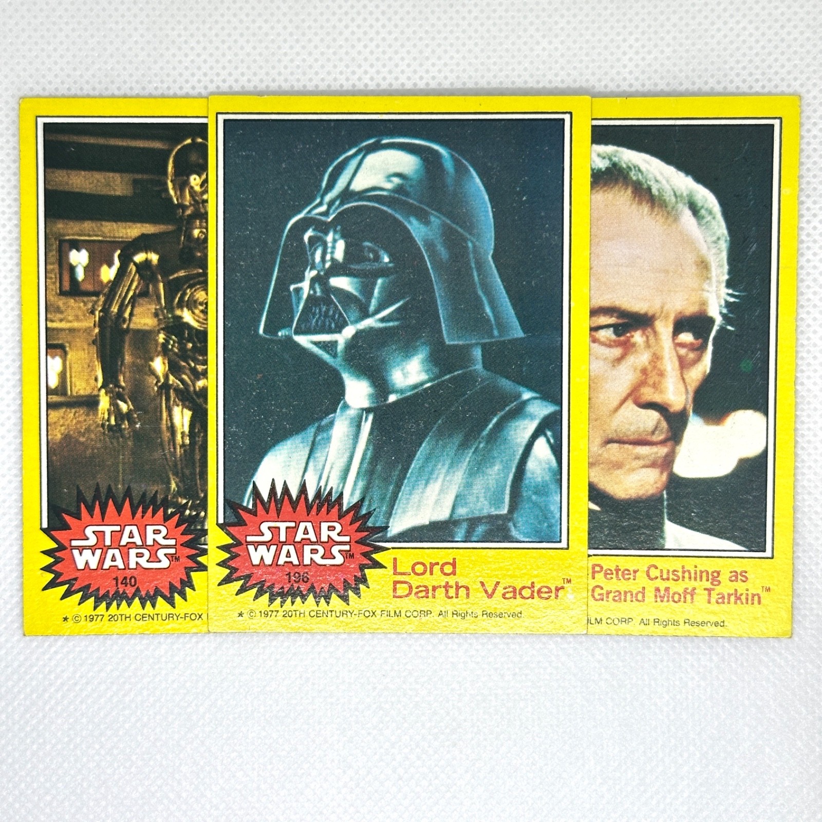 1977 Topps Star Wars Cards Yellow Series 3 – You Pick #133-198 – Buy 4 Save 25%