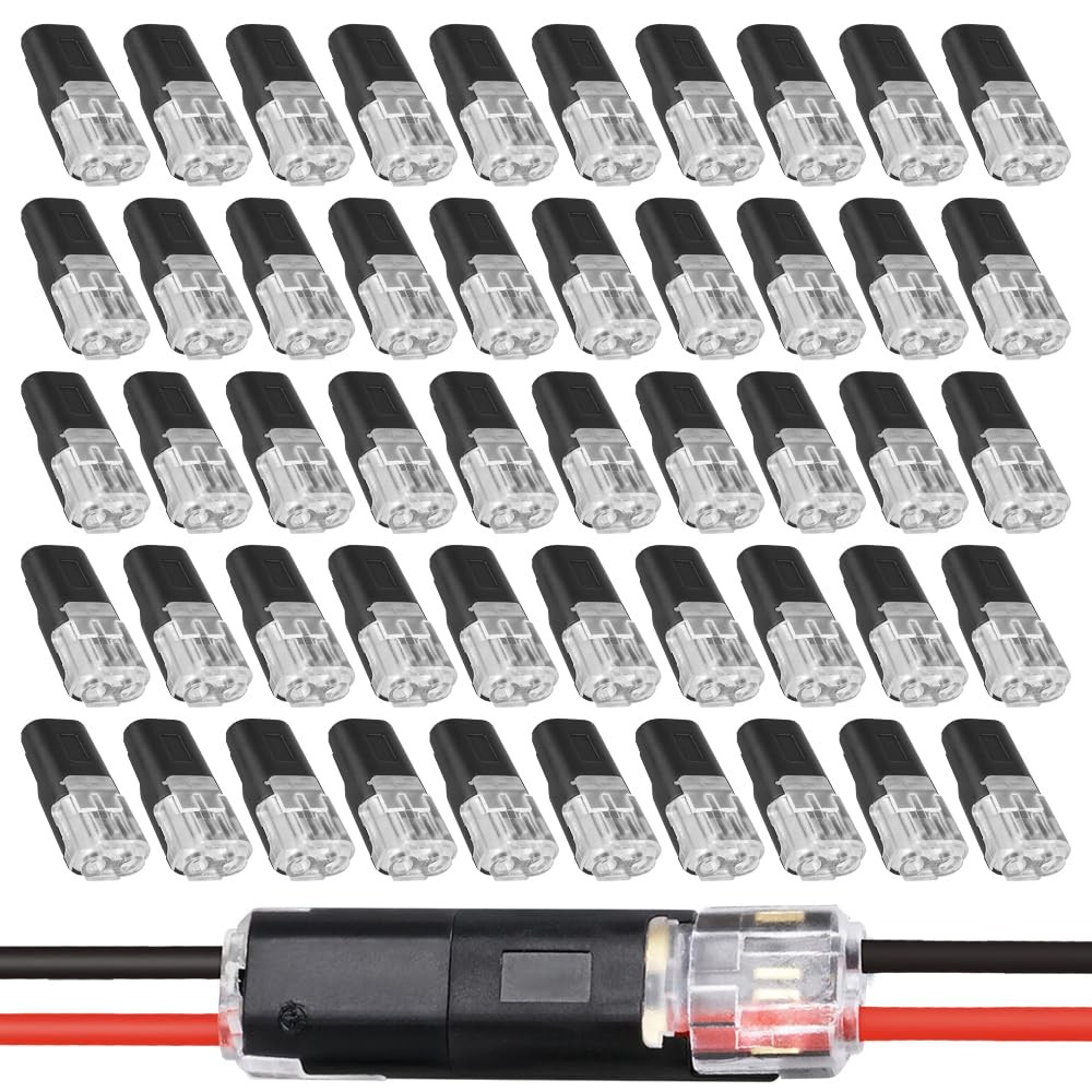100Pcs 1/2/3 Pin Electrical Wire Connectors Kit Quick Splice Wire Connectors