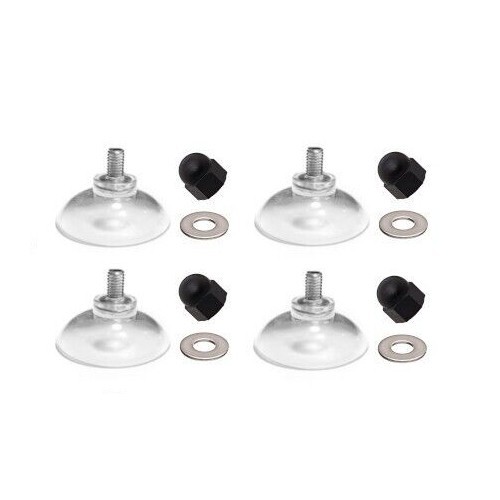 4 Pack - Heavy Duty Suction Cups With Bolt