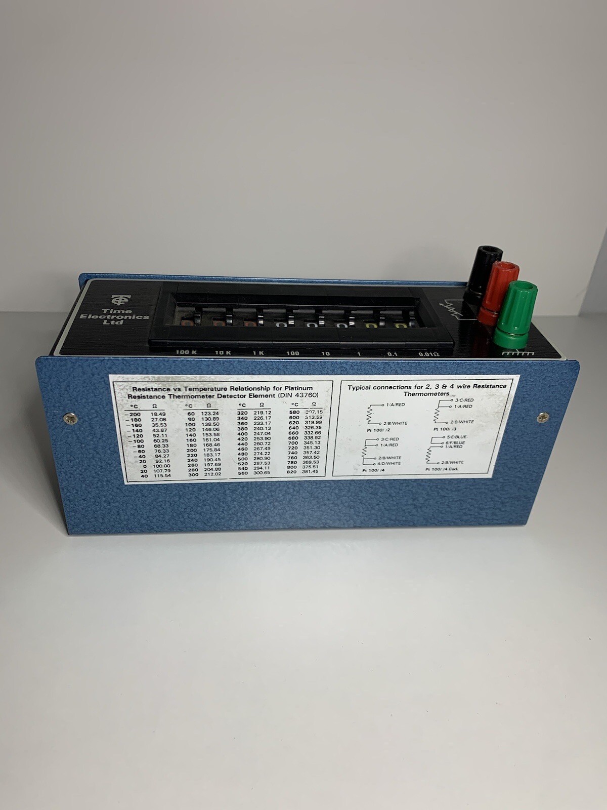 Resistance Box 1051 Time Electronics Ltd