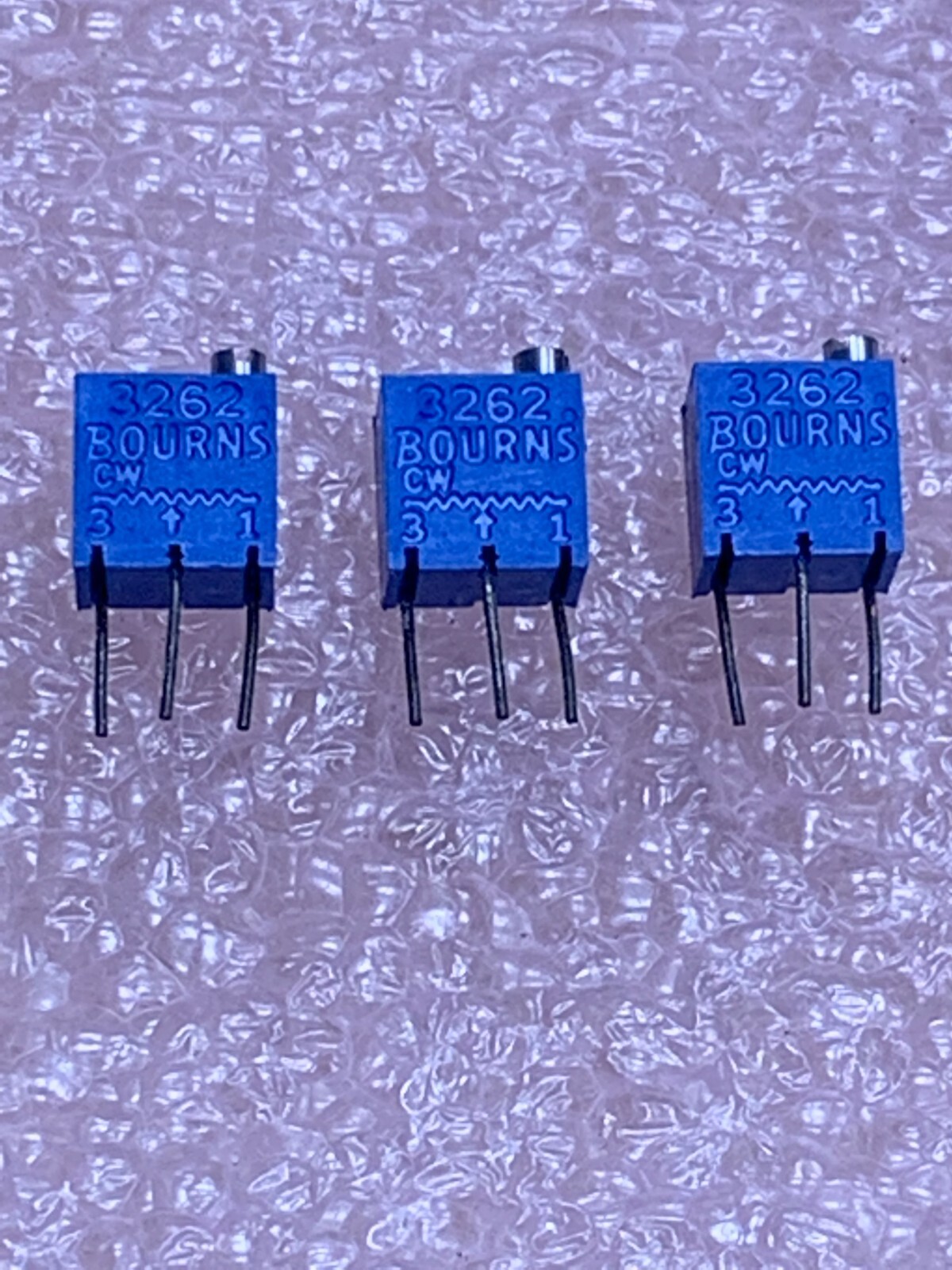 BOURNS POTENTIOMETER 100K 10%, 0.25W PN# 3262W-1-104, 1435-031, RJ26CW104