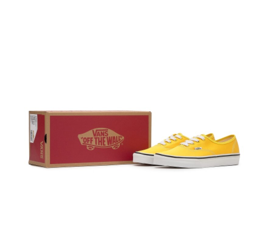 VANS Authentic Nylon Yellow true White men's sneakers VN0009PVU4L