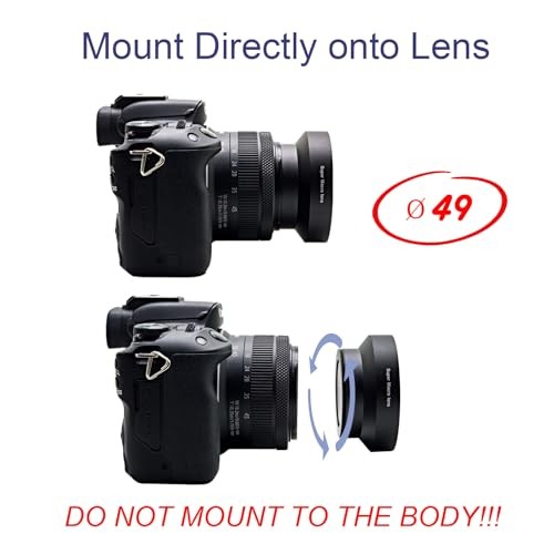 49mm 10x Professional Macro Conversion Lens, Super Macro Lens, for Canon EOS
