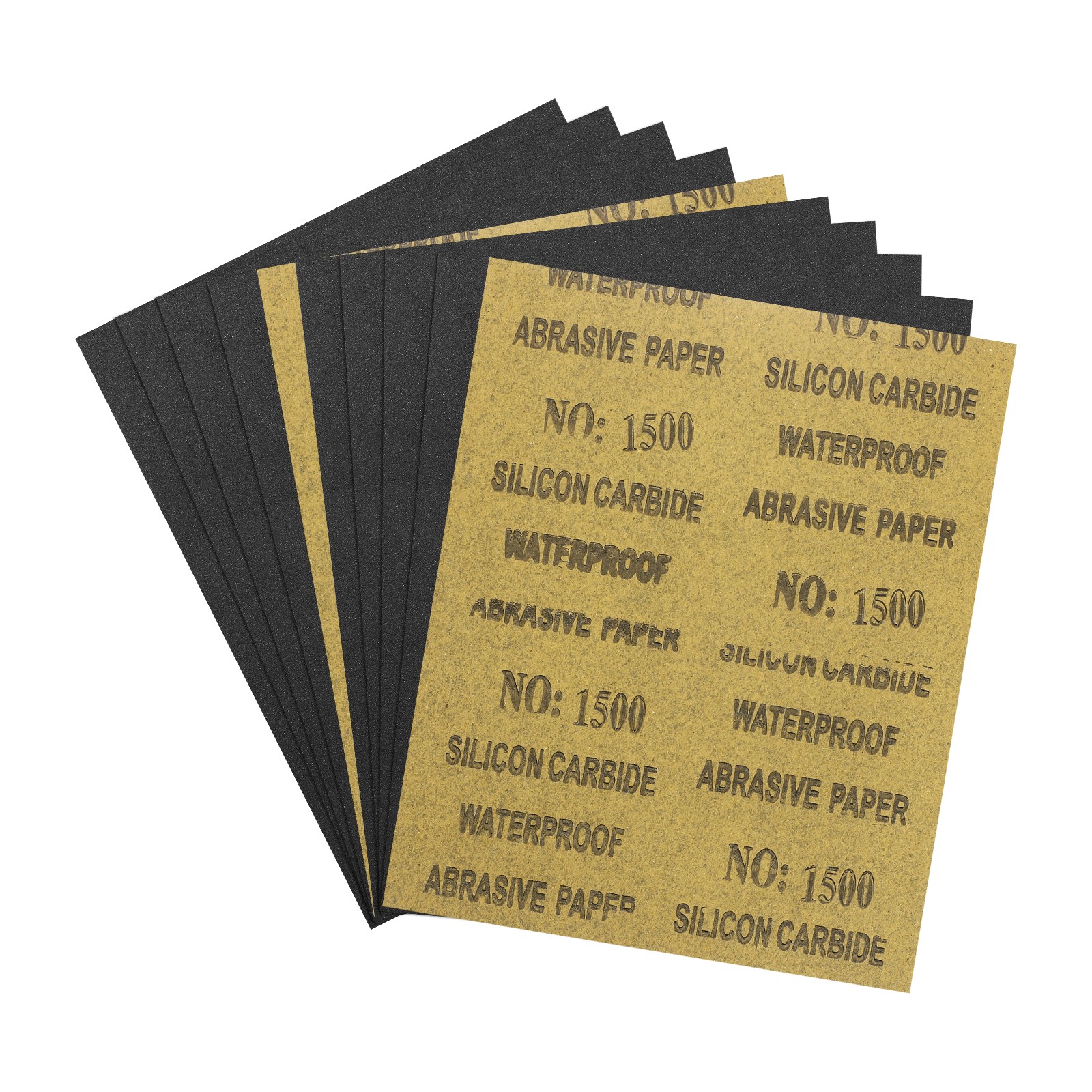 10pcs Sand Papers - [9 x 11 Inch x 1500 Grits] Sandpaper Sheets