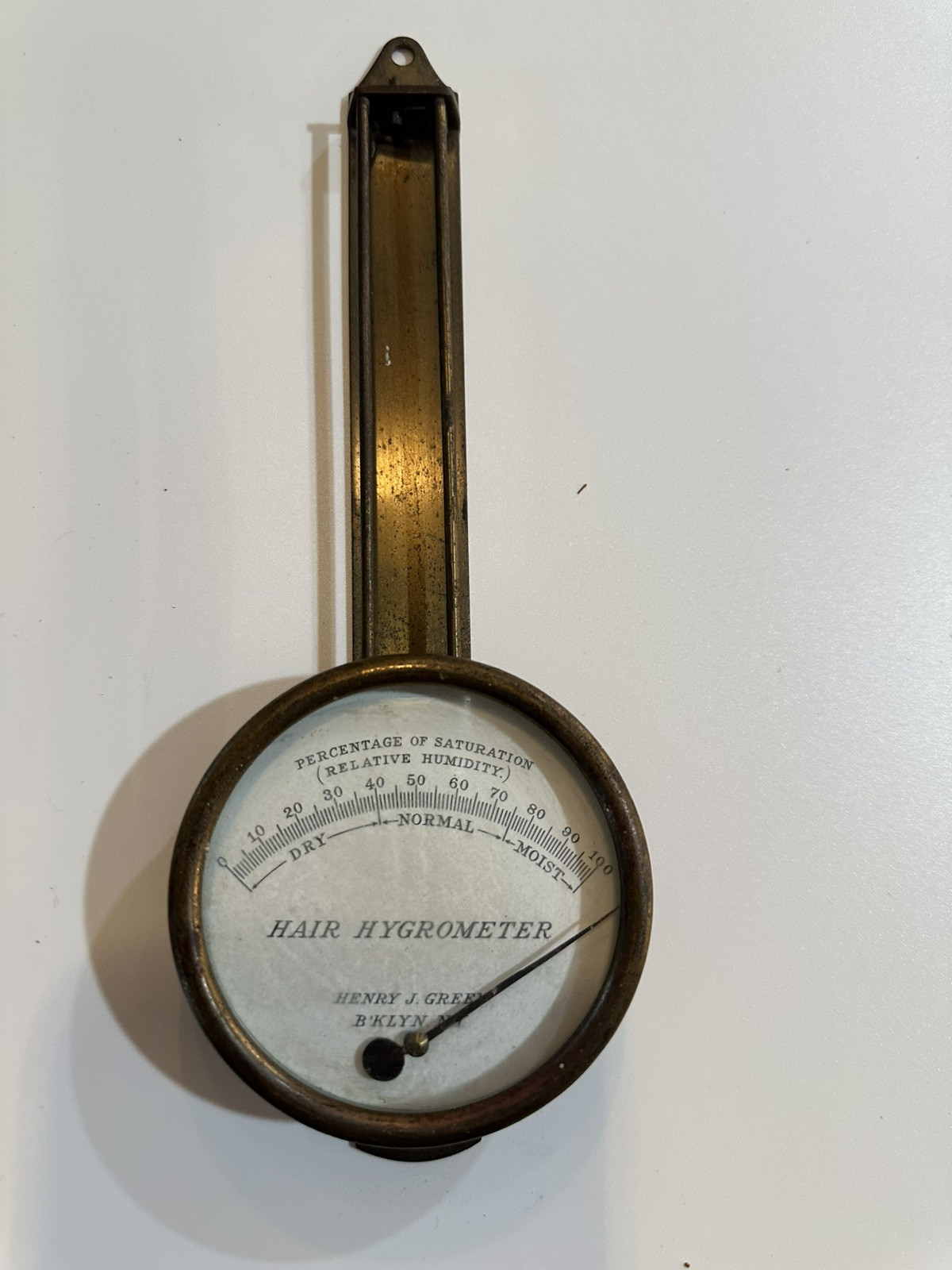 Vintage HENRY J. GREEN Hair Hygrometer WWII US Army Air Corps (12)