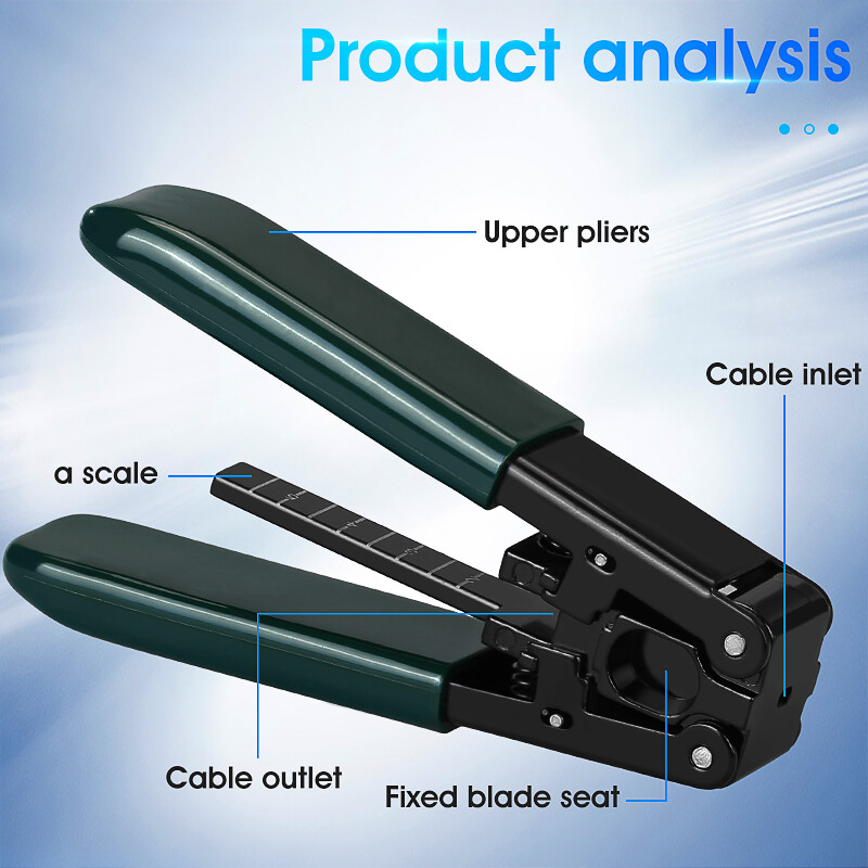 3x2mm 125μm cladding diameter 0.25&0.9mm Coating Leather wire cable stripper
