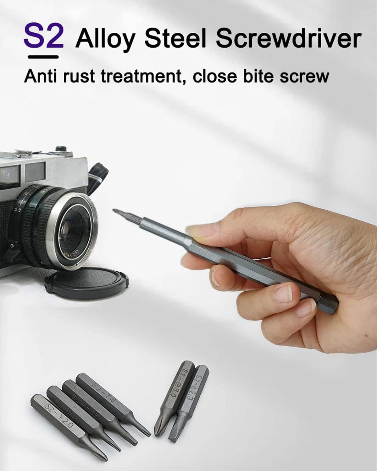 24 In 1 Small Precision Screwdriver Set Magnetic Mini Screwdriver Bit Set For PC