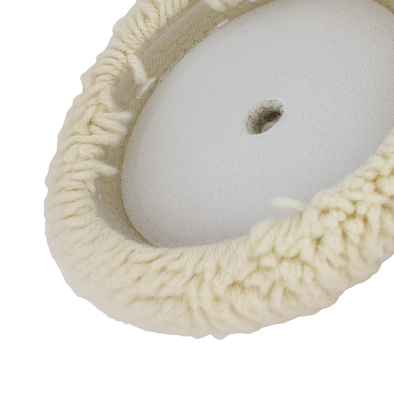 7" Hook Loop Wool Polishing Buffing Pad for Compound Buffer Backing Plate