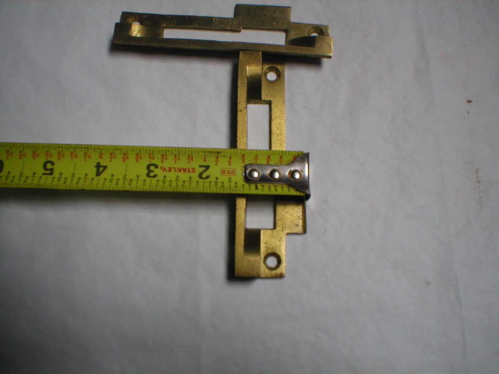 Antique Solid Brass Offset Striker Plate