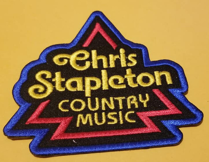 Chris Stapleton Country Music Embroidered Patch approx 3.5x3.75"