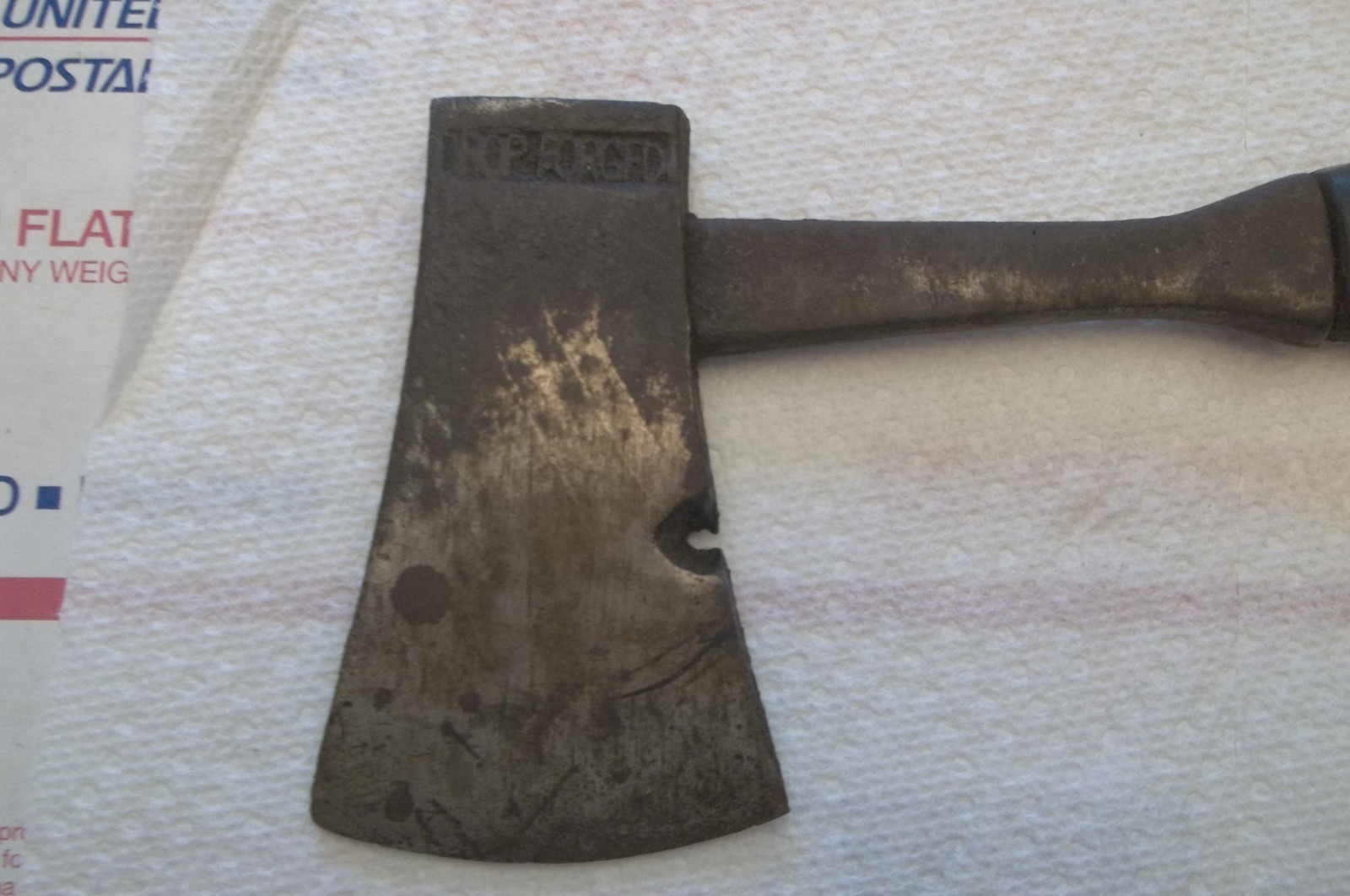 Drop Forged Hatchet Rubber Handle Nail Puller 11 3/4 INCHES LONG