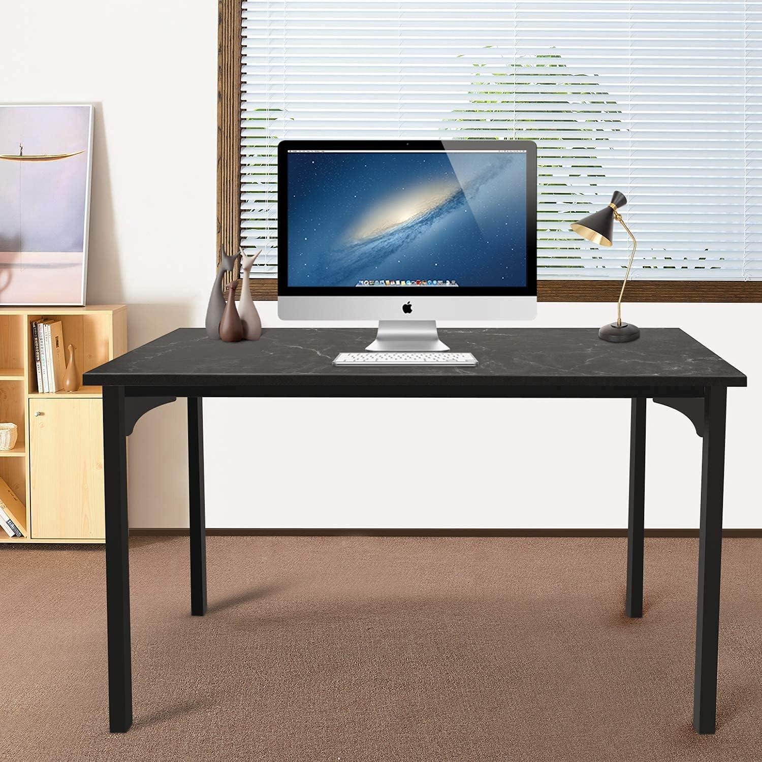 47 Inch Home Office Computer Desk for Working, Studying, Writing or Gaming, B...
