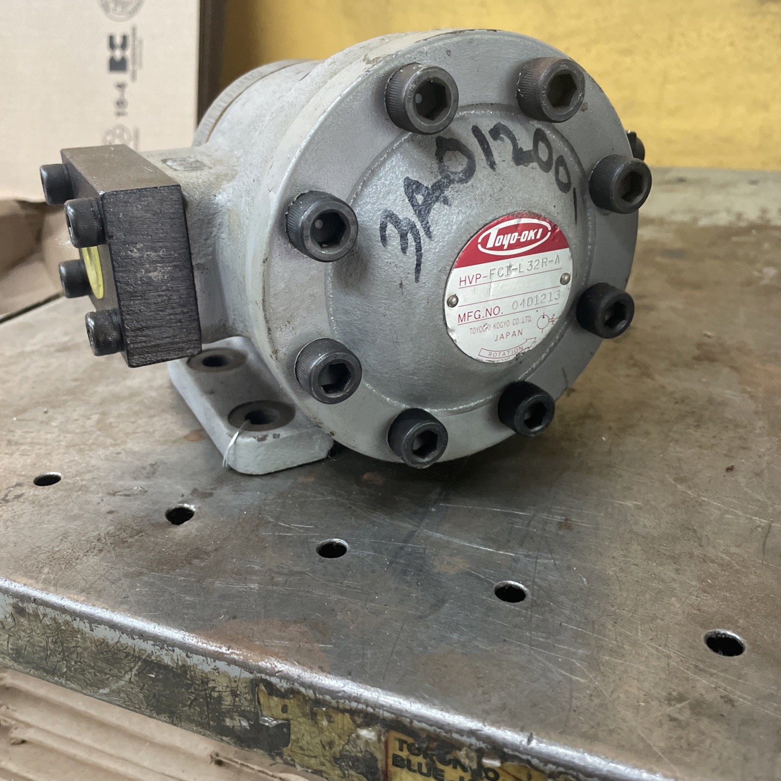Toyo-Oki HVP-FC1-F32R-A Hydraulic Vane Pump 1.30 cu.in 8.45 GPM @ 1800 RPM