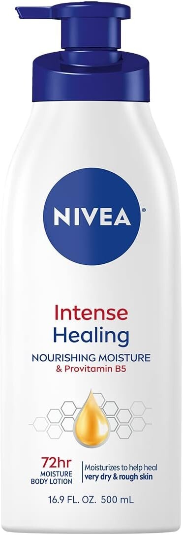 NIVEA Intense Healing Body Lotion 72 Hr Moisture for Dry to Very Dry Skin 16.9oz