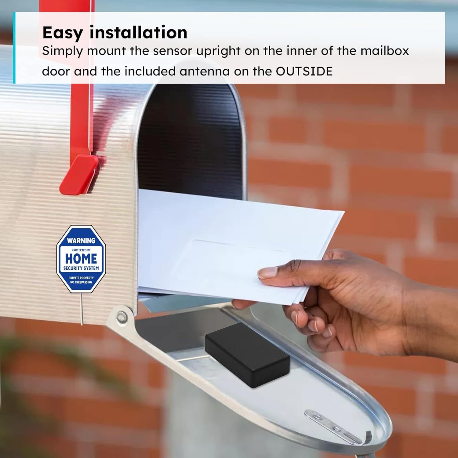 Wireless Mailbox Notification System 200ft Mailbox Alarm Instant Alert New