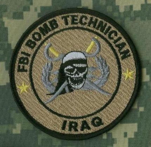 OIF WAR TROPHY OPERATION IRAQI FREEDOM vêlkrö PATCH: FBI Bomb Technician IRAQ