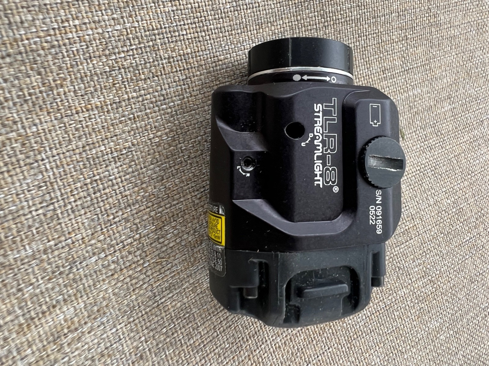 Streamlight TLR-8 500-Lumen Tactical Light with Integrated Red Aiming Laser