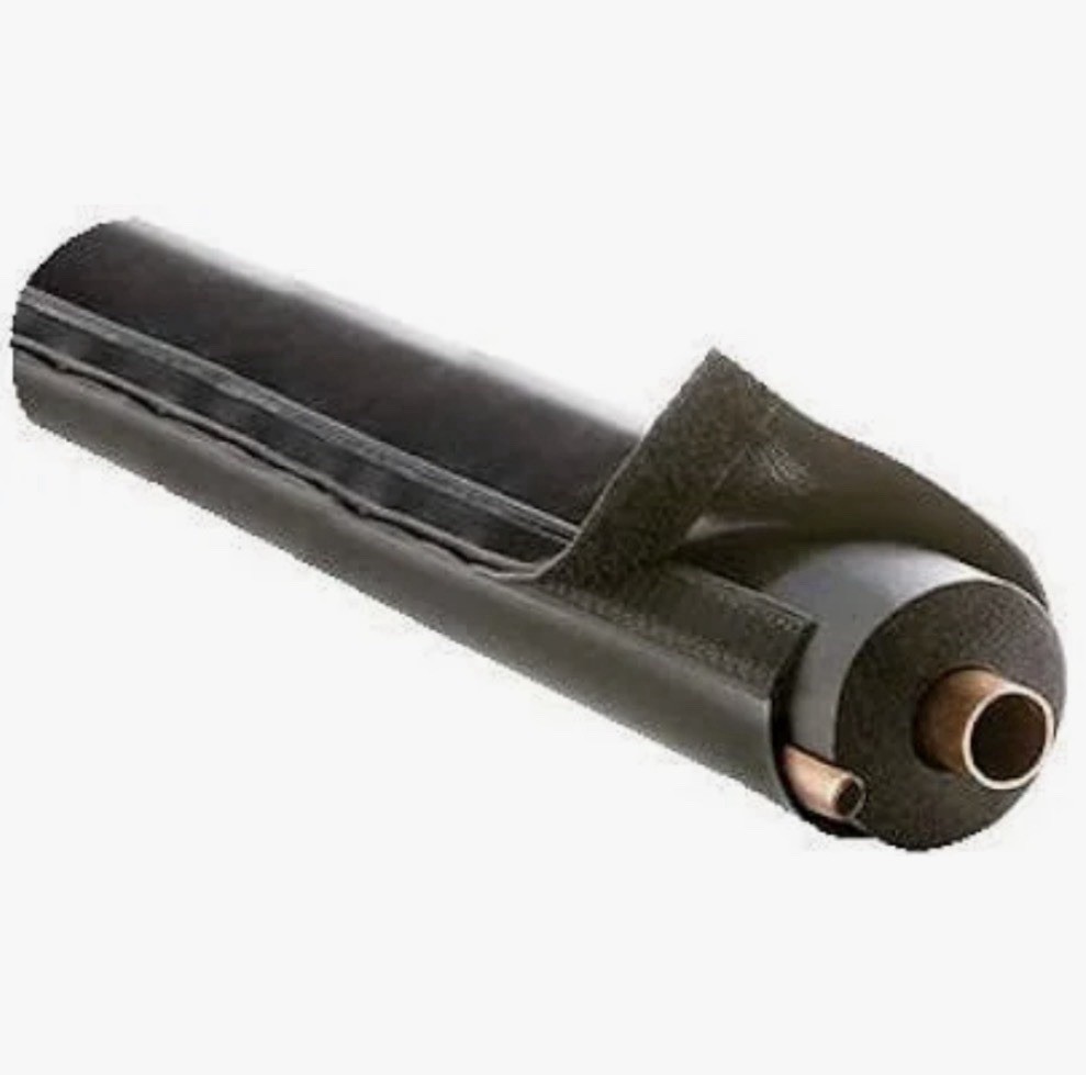 Airex 72E-B E-Flex Guard Hvac Line Set & Pipe Insulation Protection - 6’, Black