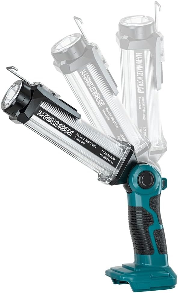 35W 2000LM Handheld Flashlight Cordless LED Lantern for Makita 18V Liion Battery