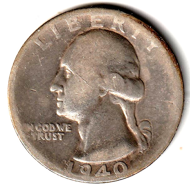 1940 S  Washington Quarter  ag