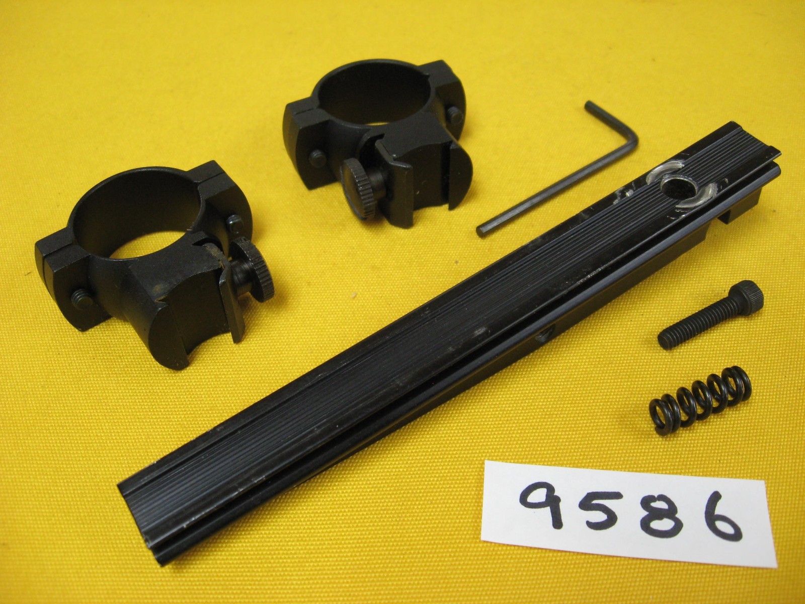 HORTON CROSSBOW SCOPE MOUNT Rail 3/8 Dove Tail & RINGS w/Installation Hardware