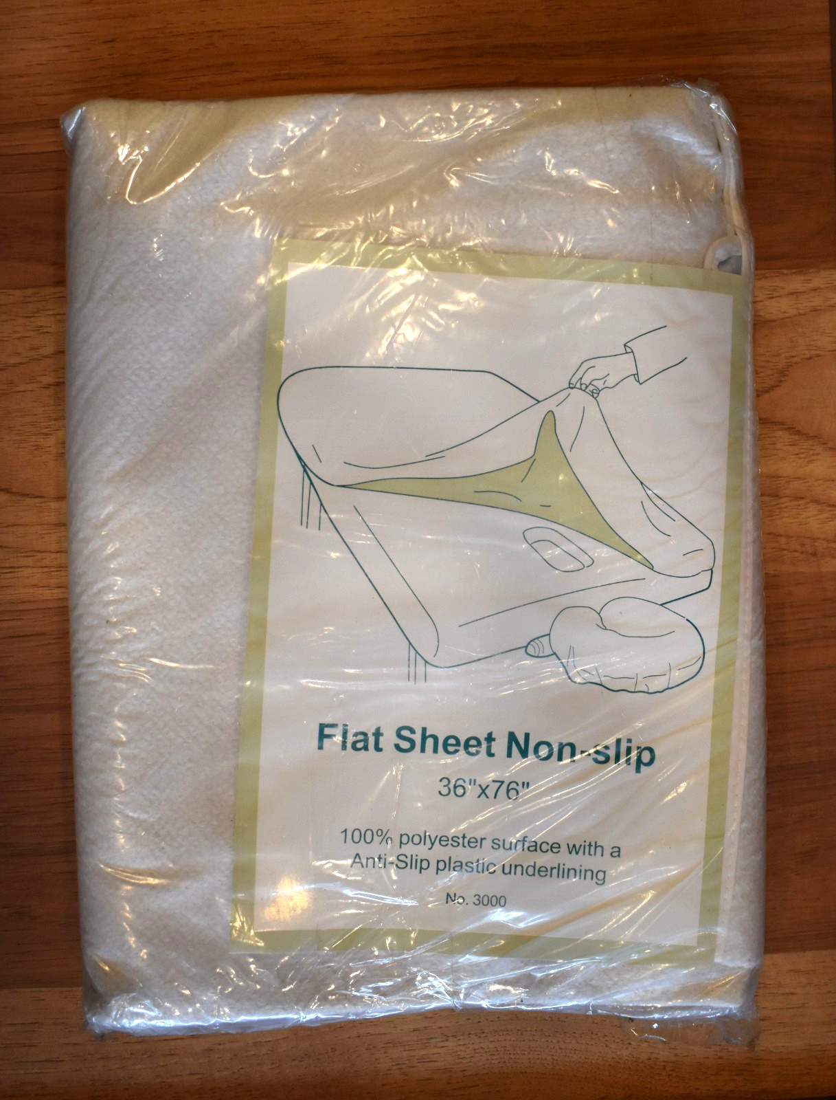 Flat Sheet NON SLIP 36" x 76" 100% Polyester BRAND NEW