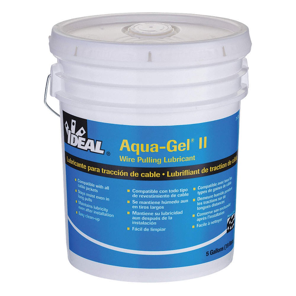 IDEAL 31-375 Cbl Wr Pllng Lube,5 gal.,Pail 10F538