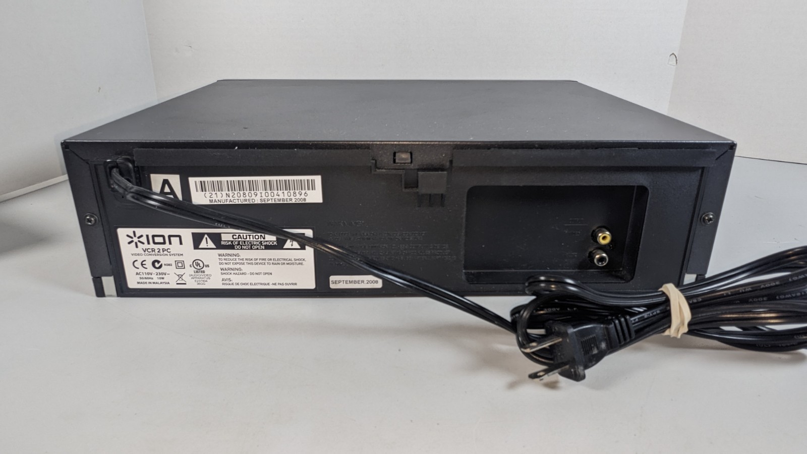 ION VCR 2 PC USB VHS Video to Computer Conversion System Digital Transfer Tested