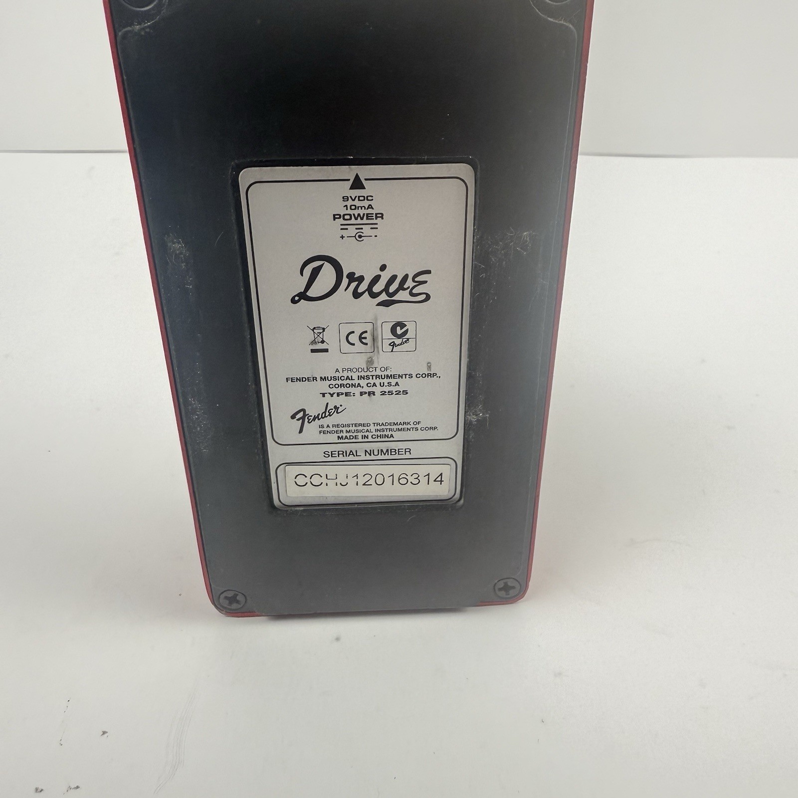 Fender Competition Series Drive Guitar Effect Overdrive Pedal